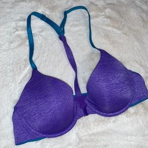 32B Victoria’s Secret racerback semi demi front clip bra